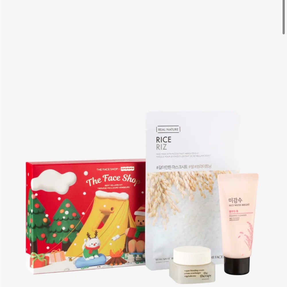 THE FACE SHOP x EarpEarp Korean Beauty K-pop Face Kit Cream Cleanser Sheet Mask
